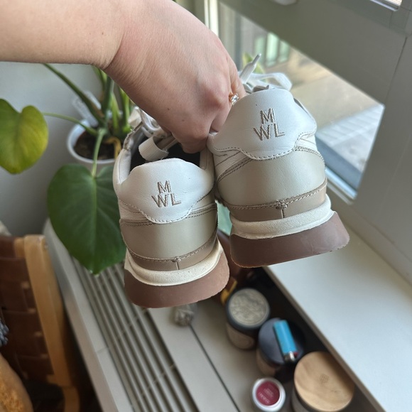 Kickoff trainer sneakers size: W8.5 in neutral colorblock leather - Picture 5 of 13